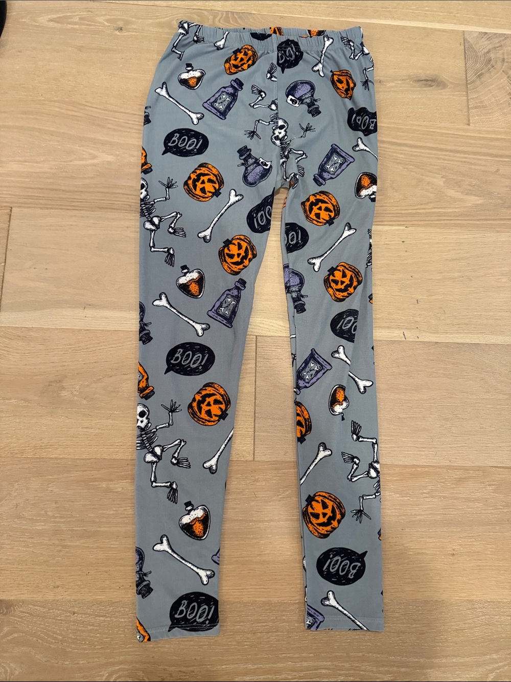 Halloween Pumpkin/Skeleton/Spider Web Women’s Leggings - size S-L